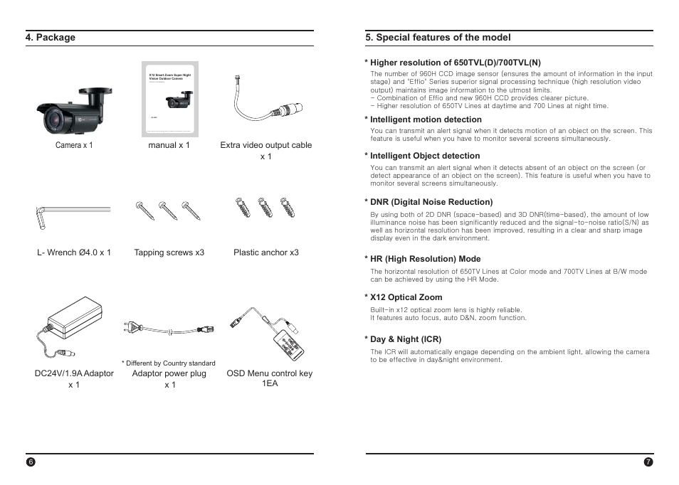 IC Realtime 650TVL (Day) 700 TVL(Night) Long Range High Powered (EL-3000) User Manual | Page 4 / 11