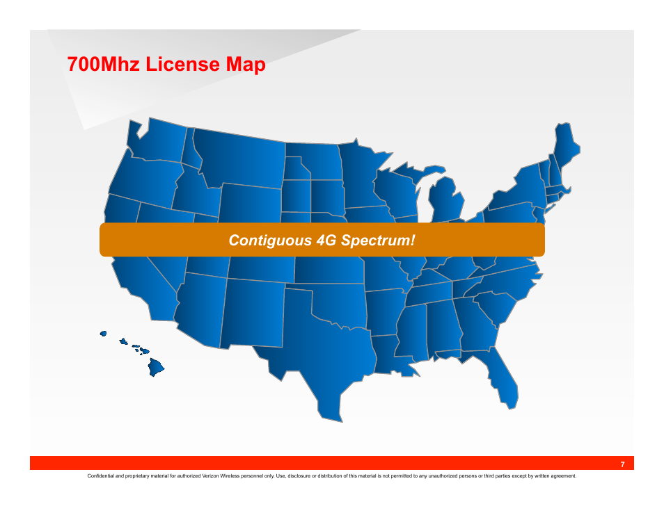 700mhz license map, Contiguous 4g spectrum | IC Realtime 690TVL I-Sniper PIXIM DPS WideLux Vari-focal Bullet Camera (EL1000) User Manual | Page 7 / 18