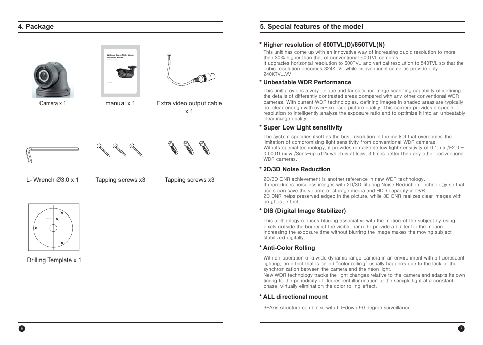 Instruction manual | IC Realtime 600TVL Long Range IR Turret Camera With Powered Zoom Lens, WDR, RS-485 (EL800) User Manual | Page 4 / 16