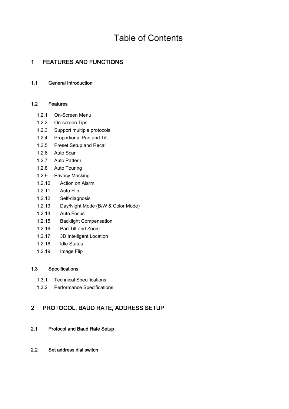 IC Realtime PTZ-2801WDR: High Speed PTZ Dome Camera with 28X Zoom User Manual | Page 2 / 41
