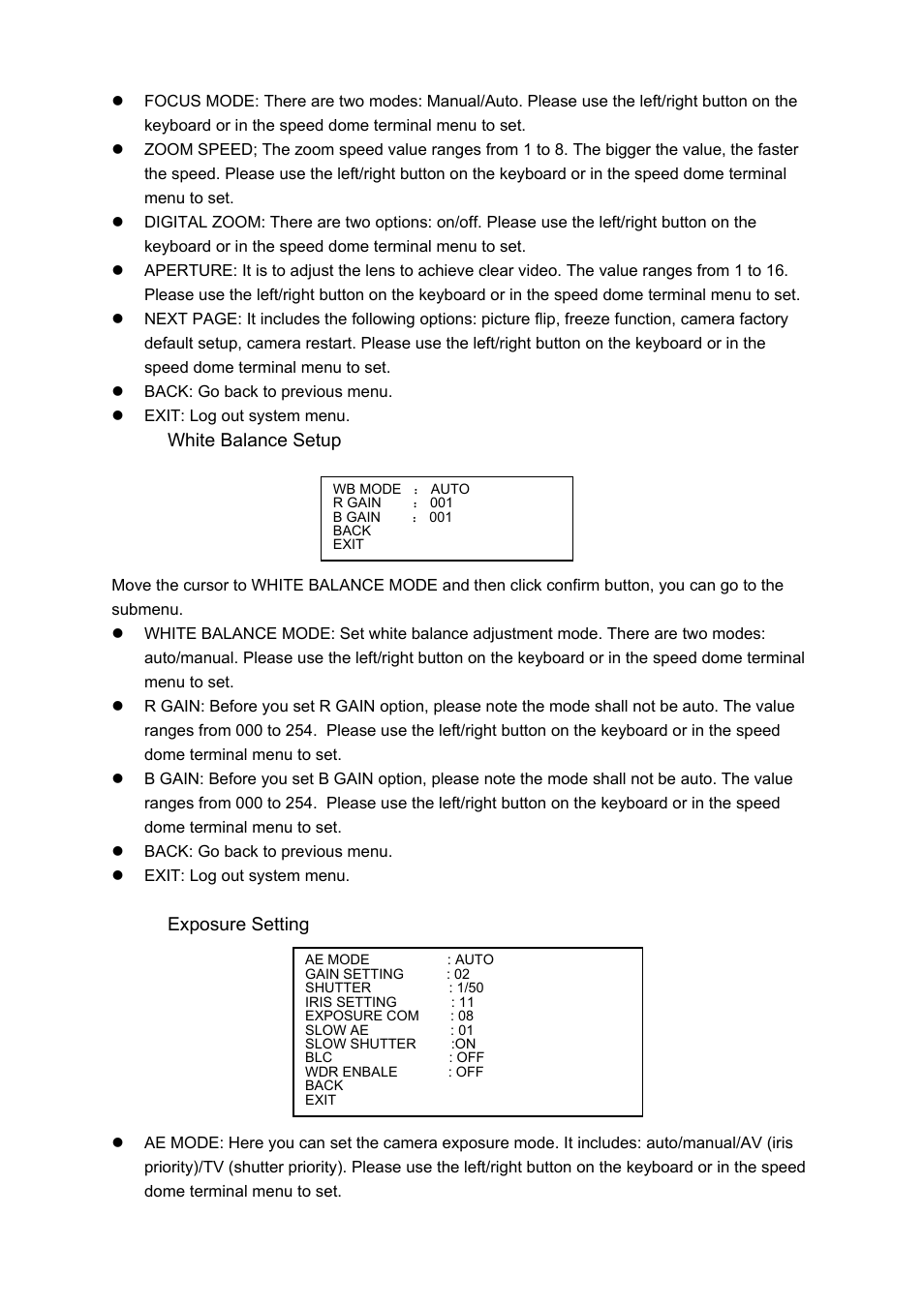 IC Realtime PTZ-2801WDR: High Speed PTZ Dome Camera with 28X Zoom User Manual | Page 24 / 41