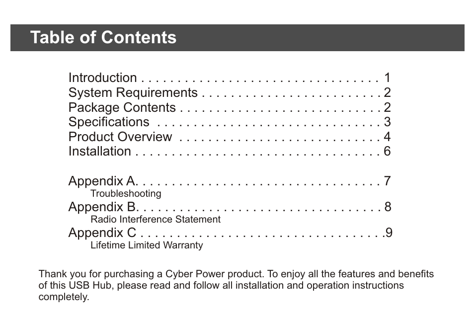 CyberPower Systems CyberPower CP CP-H411 User Manual | Page 2 / 12