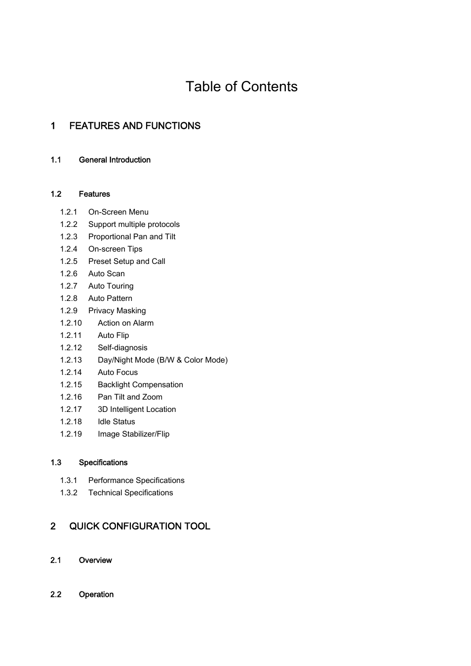 IC Realtime PTZ-2801WDR: High Speed PTZ Dome Camera with 28X Zoom User Manual | Page 2 / 40