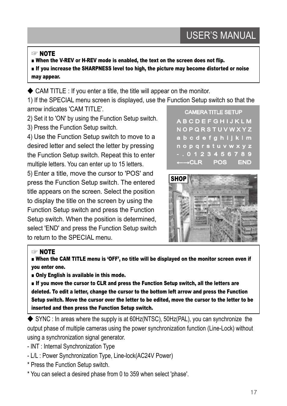 User’s manual | IC Realtime 600TVL DNR Dome Day/Night Weather-proof IR Camera (EL790) User Manual | Page 17 / 22