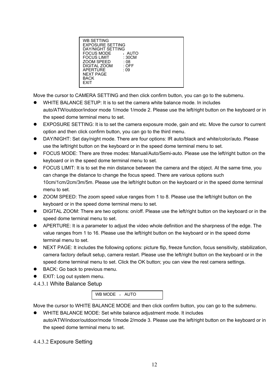 IC Realtime 540TVL 23x High Speed PTZ Camera with 250' IR User Manual | Page 19 / 34