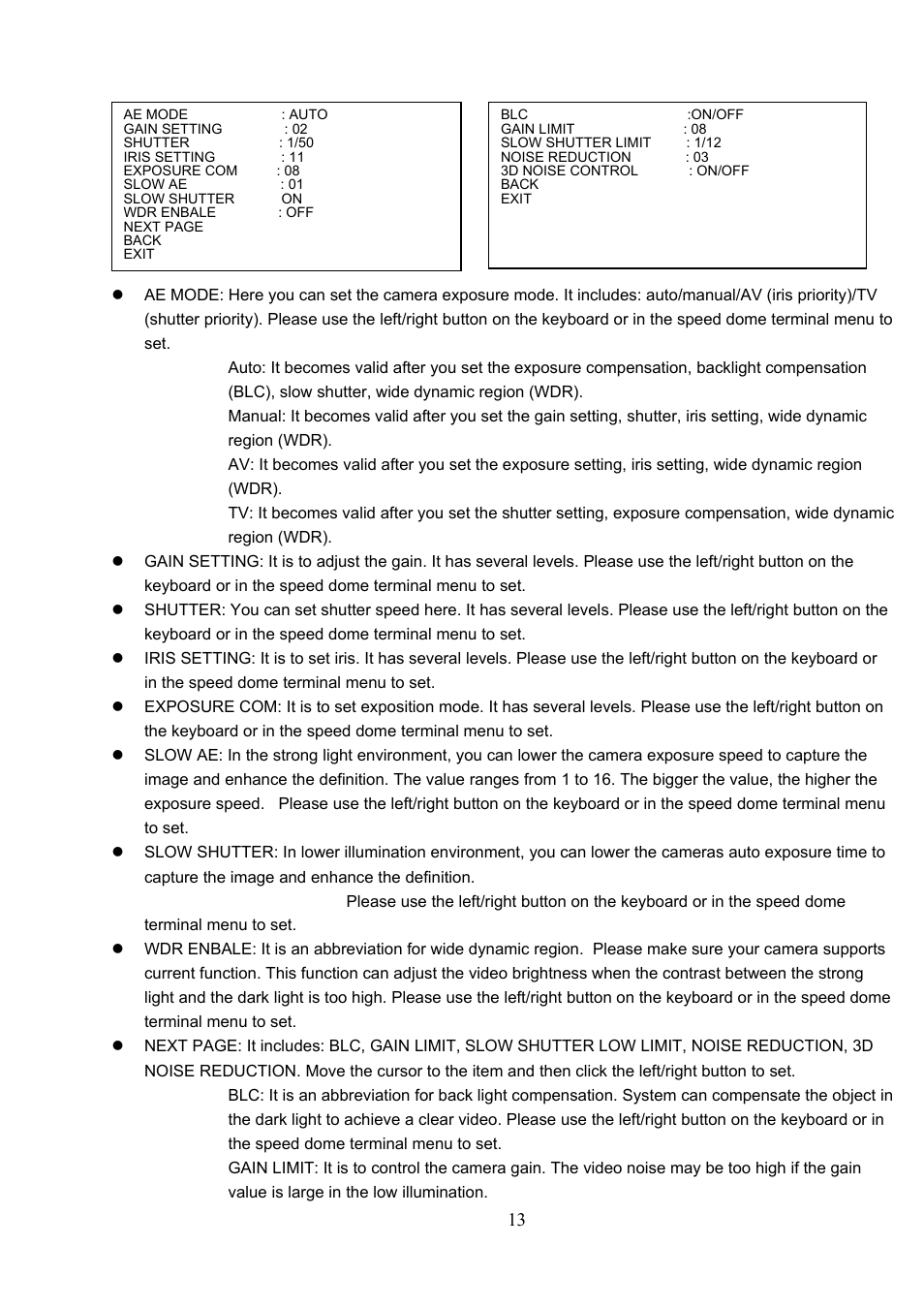 IC Realtime 540TVL 23x High Speed PTZ Camera with 250' IR User Manual | Page 20 / 34