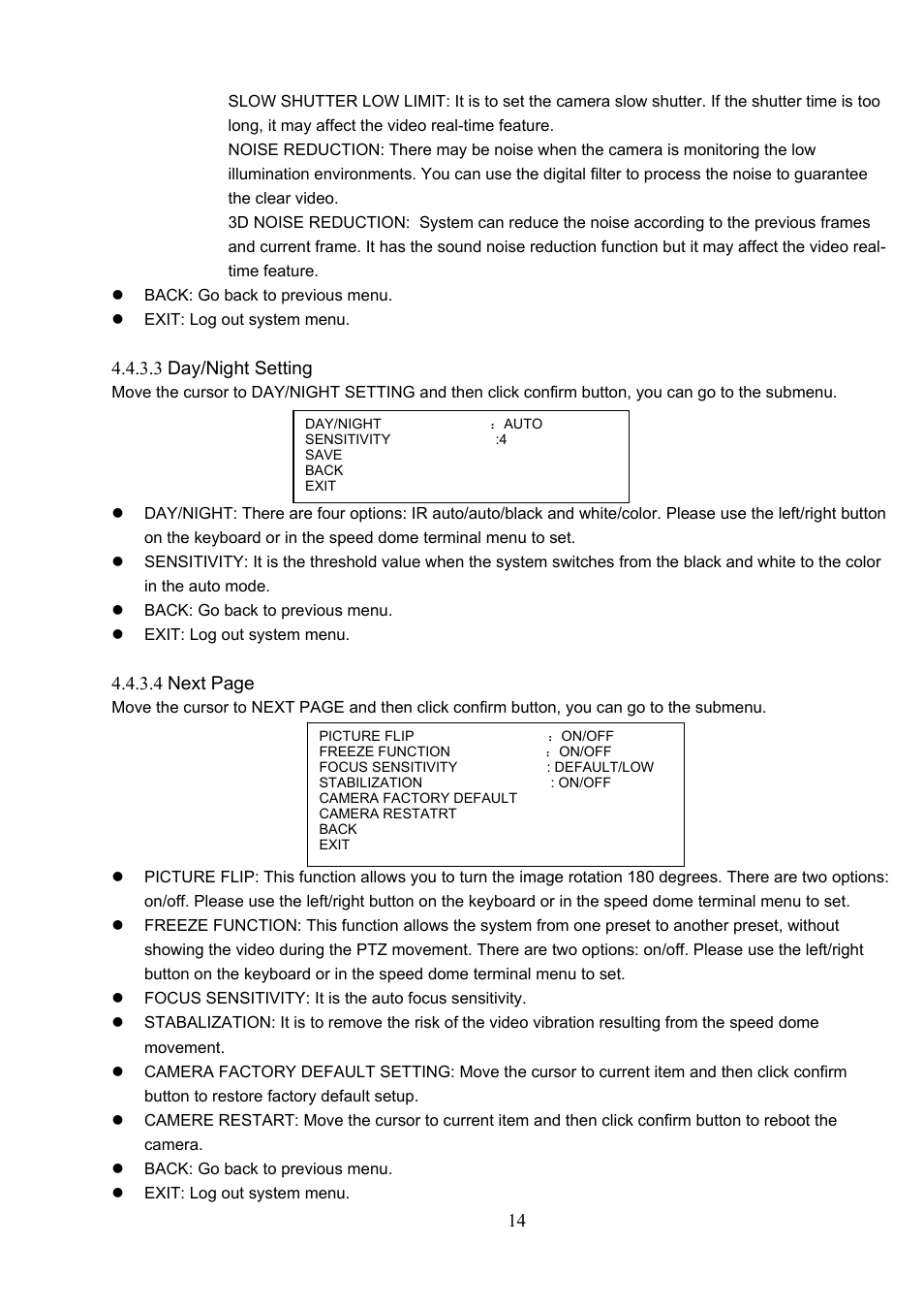 IC Realtime 540TVL 23x High Speed PTZ Camera with 250' IR User Manual | Page 21 / 34