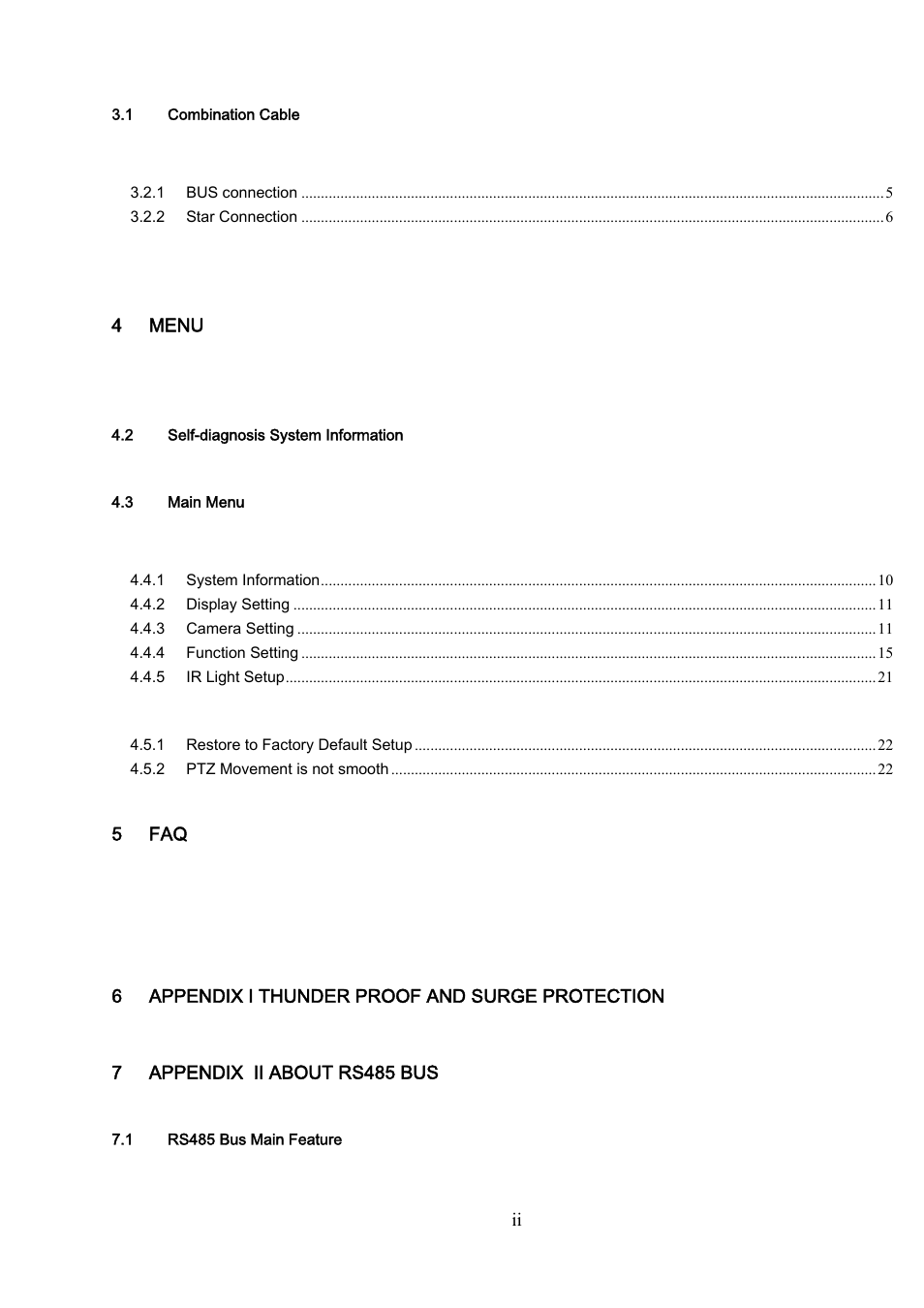 IC Realtime 540TVL 23x High Speed PTZ Camera with 250' IR User Manual | Page 3 / 34