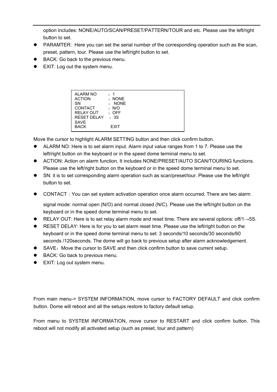 5 dome abnormal phenomenon operation | IC Realtime 23x Mini PTZ Dome Camera User Manual | Page 22 / 28
