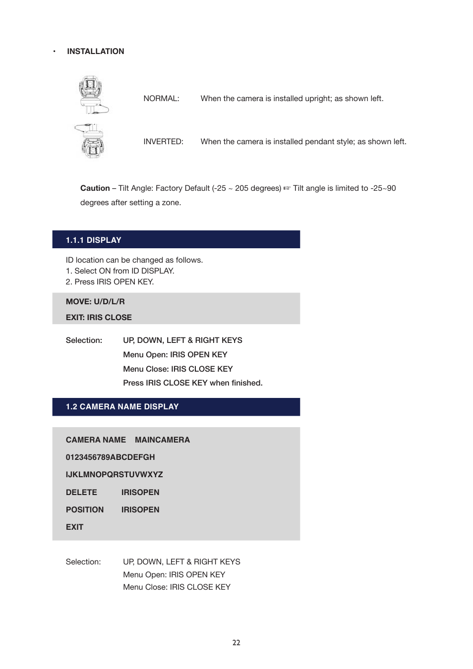 IC Realtime The Sentinal WDR 36x Optical Zoom, 32x Digital Zoom IR PTZ Camera User Manual | Page 22 / 47