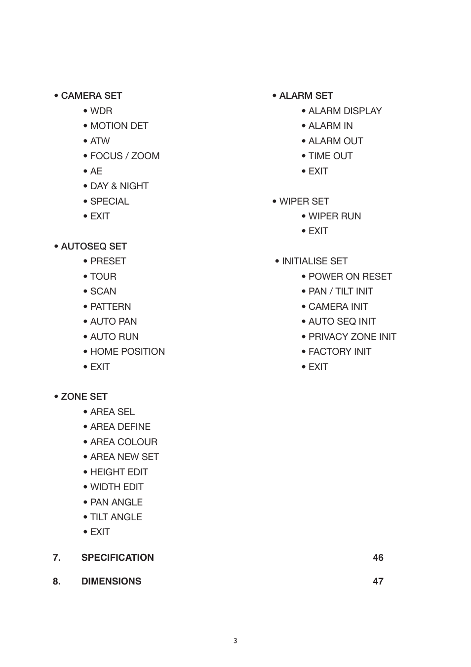 IC Realtime The Sentinal WDR 36x Optical Zoom, 32x Digital Zoom IR PTZ Camera User Manual | Page 3 / 47