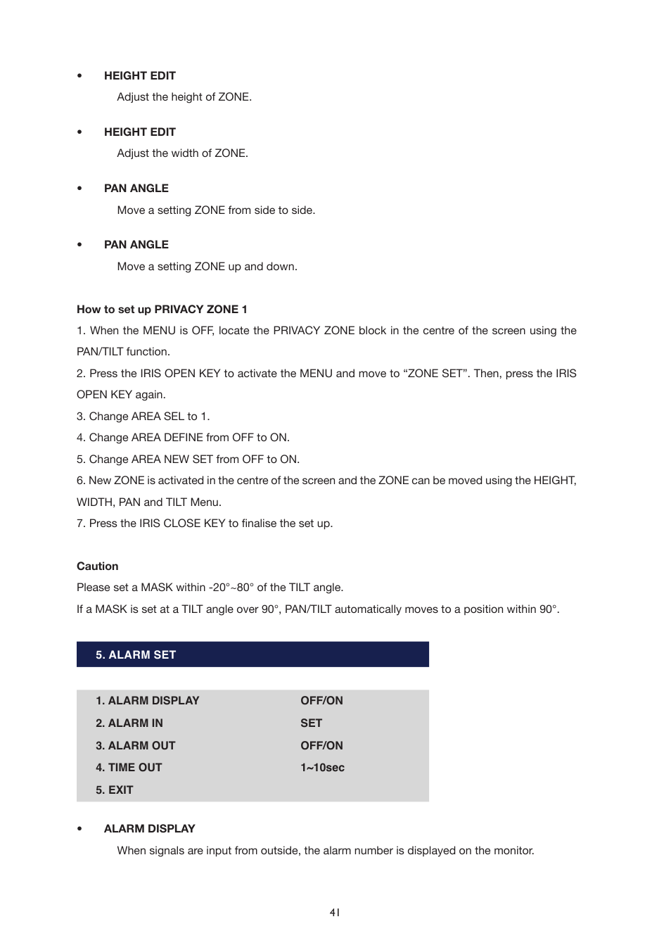 IC Realtime The Sentinal WDR 36x Optical Zoom, 32x Digital Zoom IR PTZ Camera User Manual | Page 41 / 47