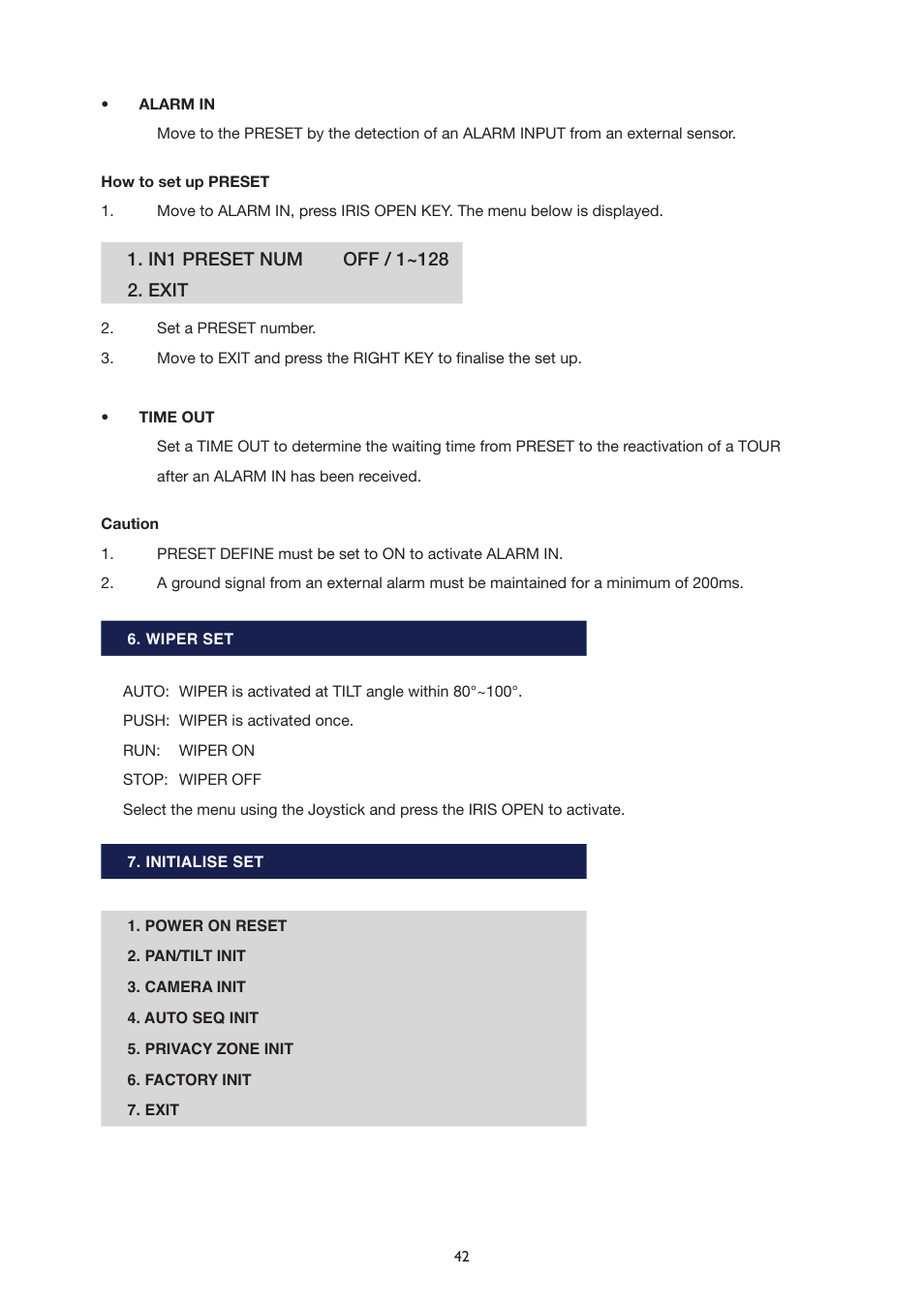 IC Realtime The Sentinal WDR 36x Optical Zoom, 32x Digital Zoom IR PTZ Camera User Manual | Page 42 / 47