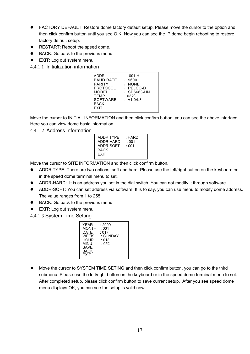 IC Realtime 600TVL / 650TVL 23X High Speed PTZ Camera with 250' IR User Manual | Page 24 / 41