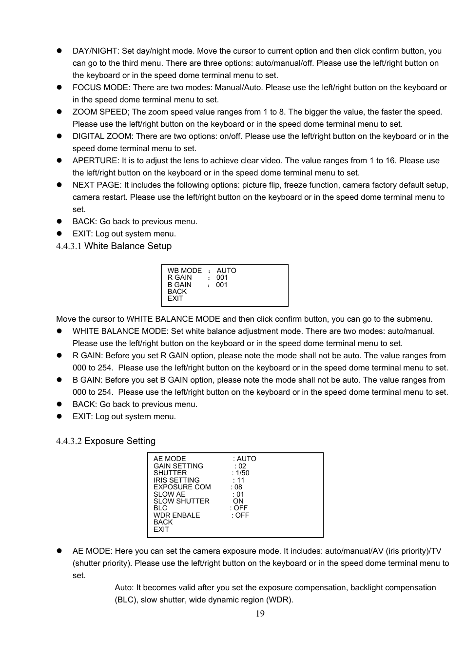 IC Realtime 600TVL / 650TVL 23X High Speed PTZ Camera with 250' IR User Manual | Page 26 / 41
