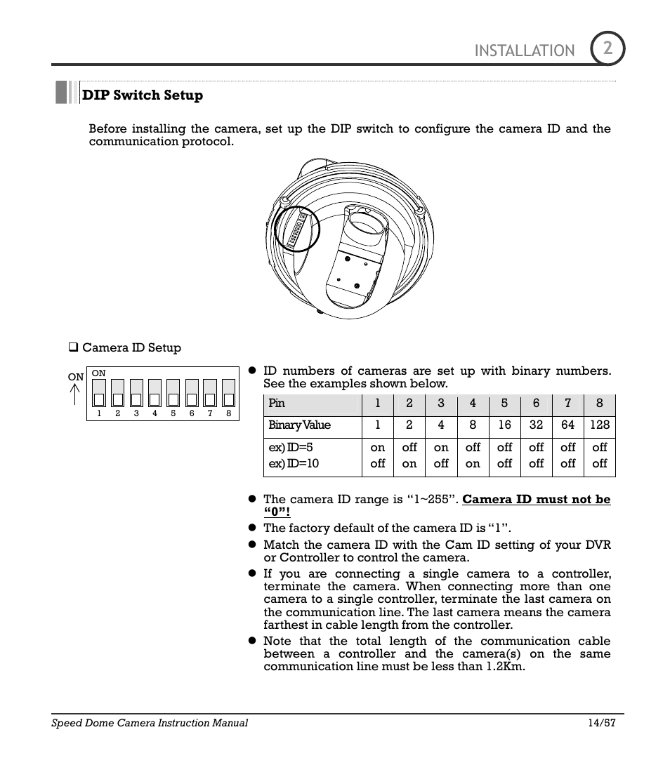 Icr-100x 14, Installation | IC Realtime 480TVL Super Night Vision Outdoor AF 22X Zoom Camera (ICR200X) User Manual | Page 11 / 46