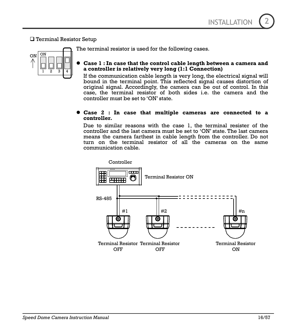 Icr-100x 16, Installation | IC Realtime 480TVL Super Night Vision Outdoor AF 22X Zoom Camera (ICR200X) User Manual | Page 13 / 46