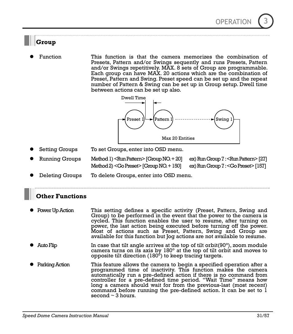 Icr-100x 31, Operation | IC Realtime 480TVL Super Night Vision Outdoor AF 22X Zoom Camera (ICR200X) User Manual | Page 23 / 46