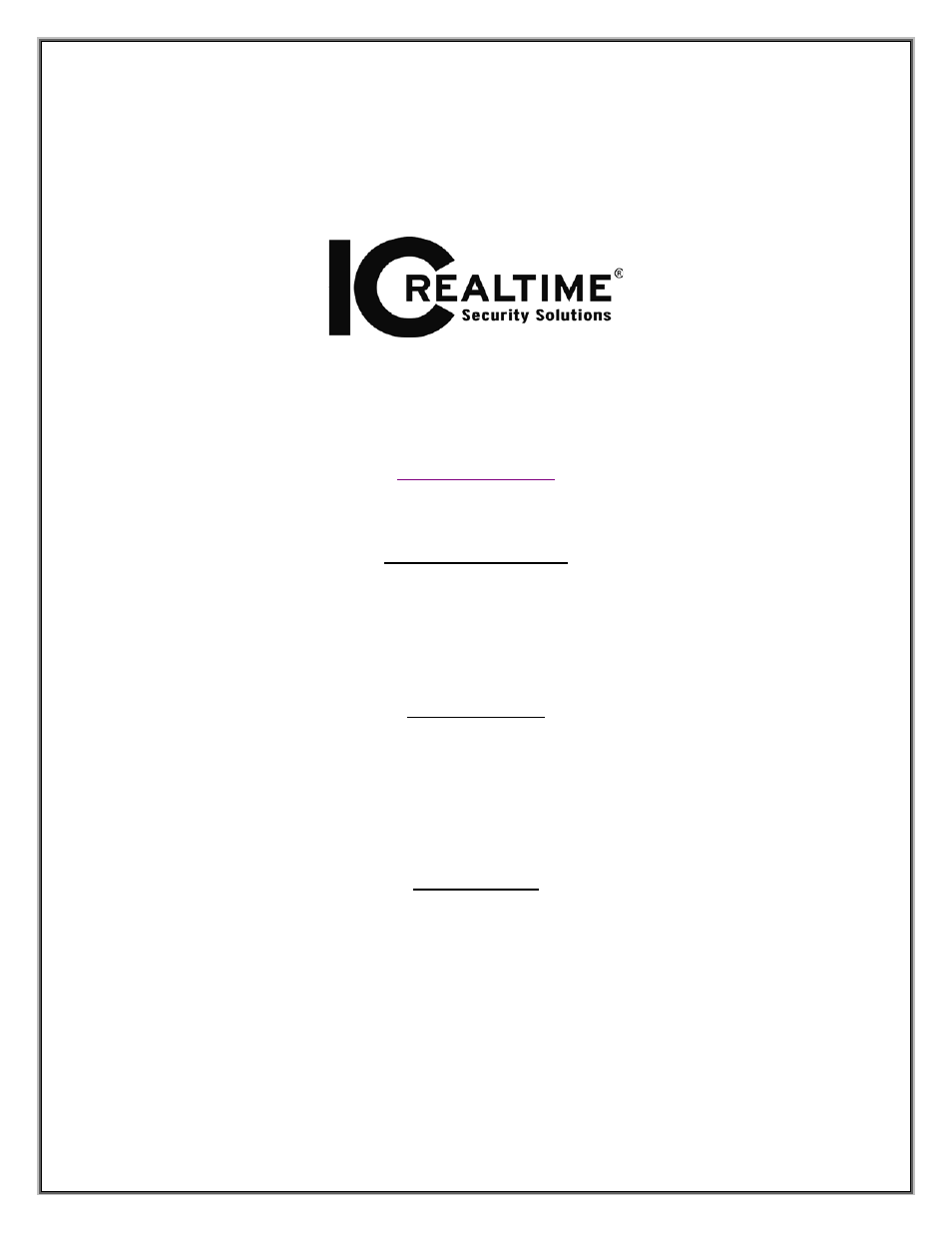 IC Realtime 600TVL License Plate Capture Camera (ELID1) User Manual | Page 10 / 10