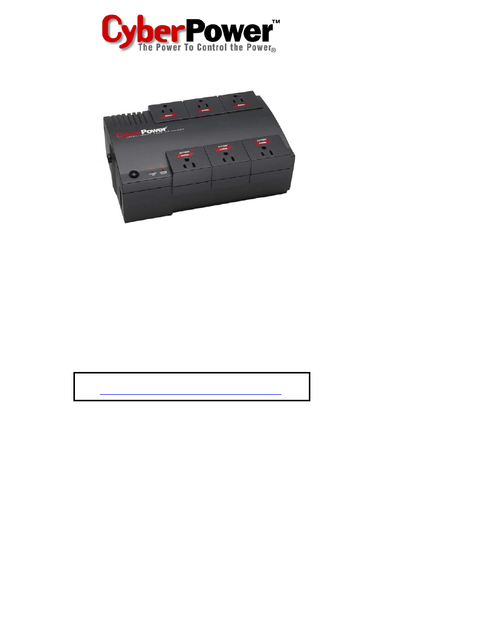 CyberPower Systems CPS500SL User Manual | 16 pages