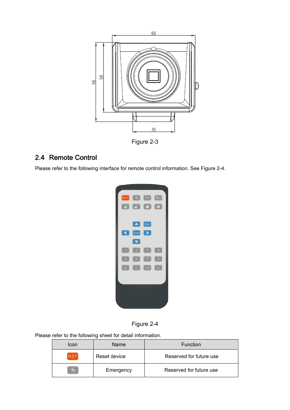 4 remote control, Remote control | IC Realtime 540TVL Box Style IP Cameras (ICIPS565) User Manual | Page 20 / 42