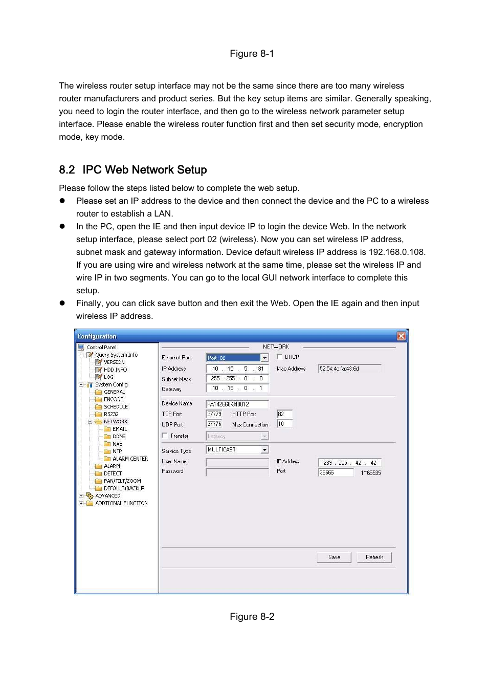 2 ipc web network setup, Ipc web network setup | IC Realtime 540TVL Box Style IP Cameras (ICIPS565) User Manual | Page 40 / 42