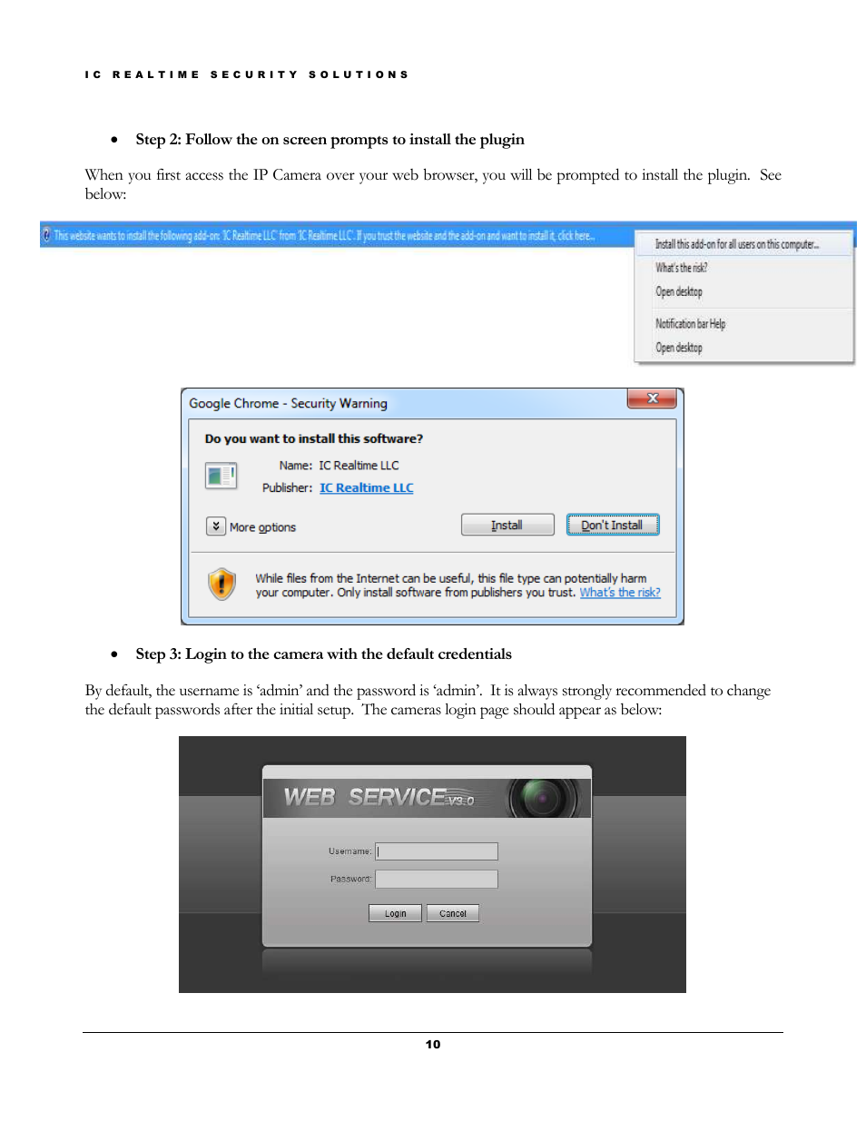 IC Realtime 2Megapixel HD Network Fish-Eye Camera (ICIPD2360) User Manual | Page 13 / 17