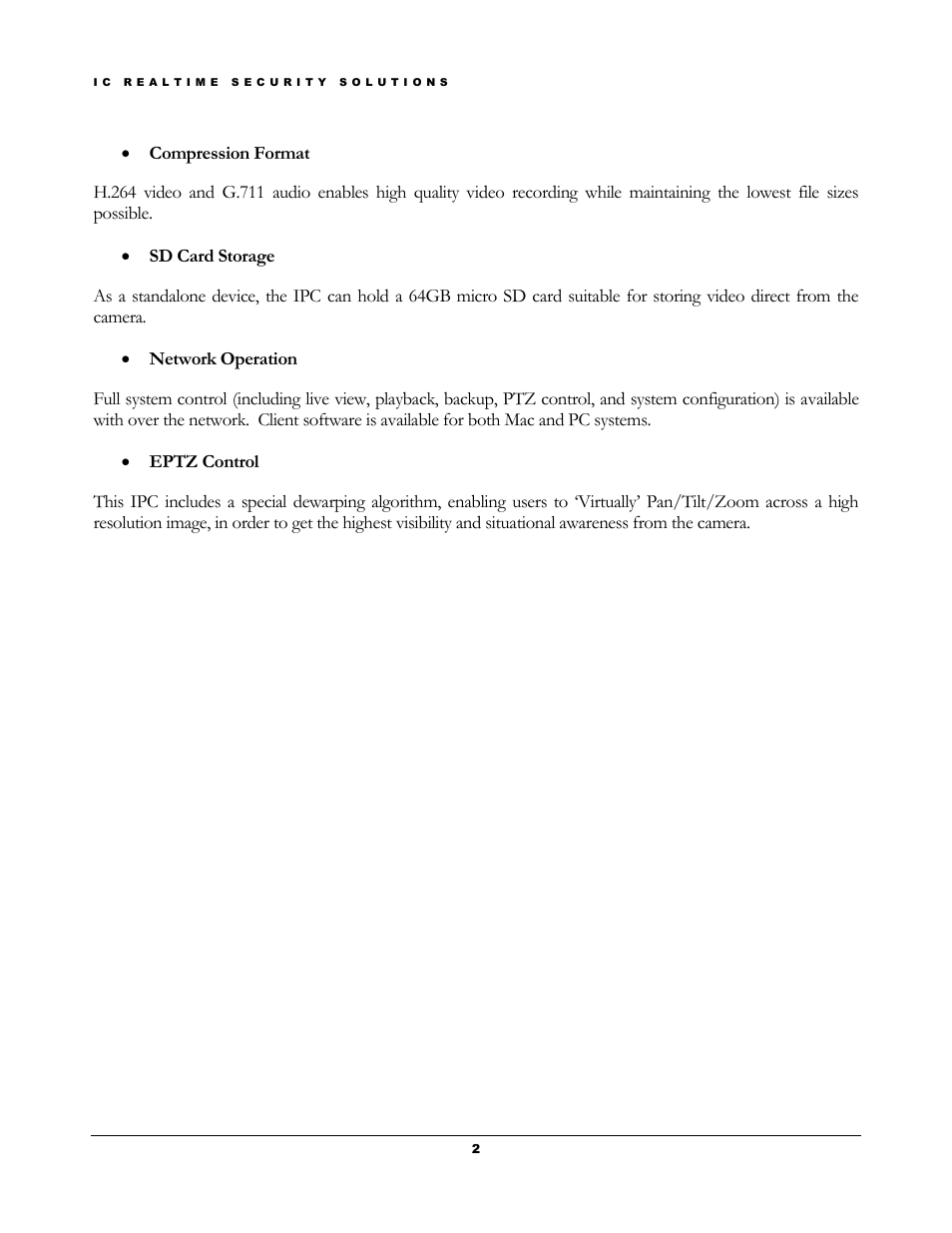IC Realtime 2Megapixel HD Network Fish-Eye Camera (ICIPD2360) User Manual | Page 5 / 17