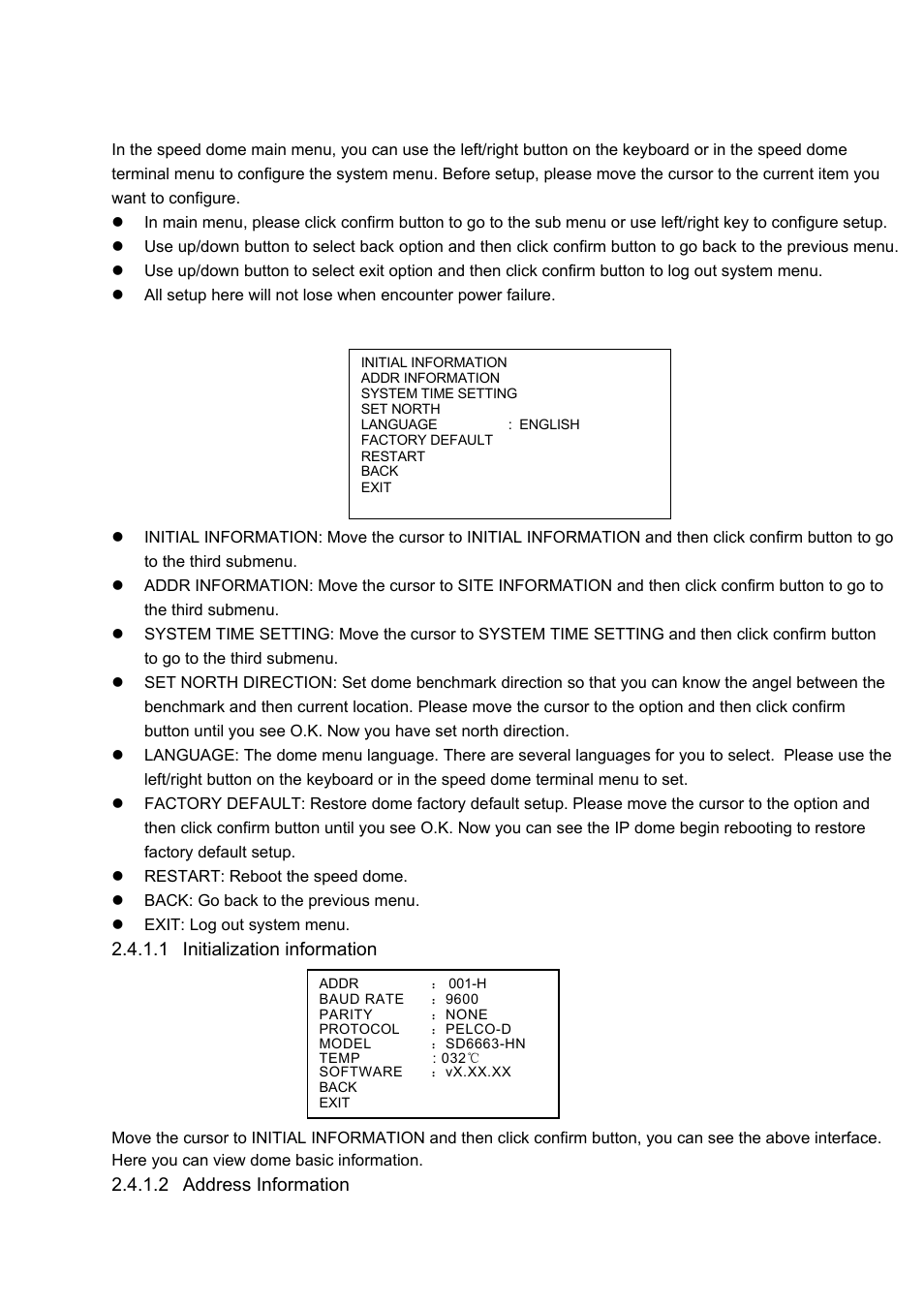 4 menu operation | IC Realtime 1.3 Megapixel 18X PTZ Network Camera (ICIPMP1801S) User Manual | Page 13 / 33