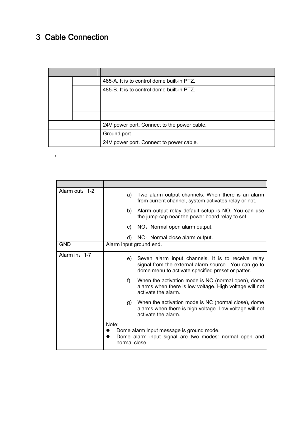 3 cable connection, 1 system layout | IC Realtime 1.3 Megapixel 18X PTZ Network Camera (ICIPMP1801S) User Manual | Page 28 / 33