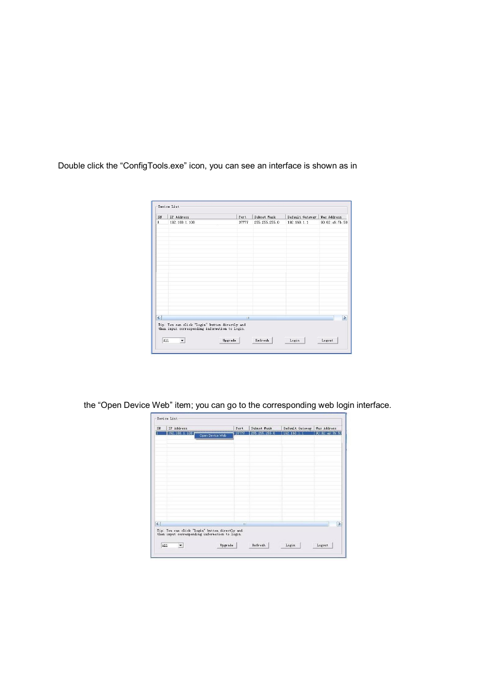 Quick configuration tool, Overview, Operation | 4 quick configuration tool, 1 overview, 2 operation | IC Realtime 1.3 Megapixel HD Network IR Dome Camera (ICIPD1300IR) User Manual | Page 13 / 18
