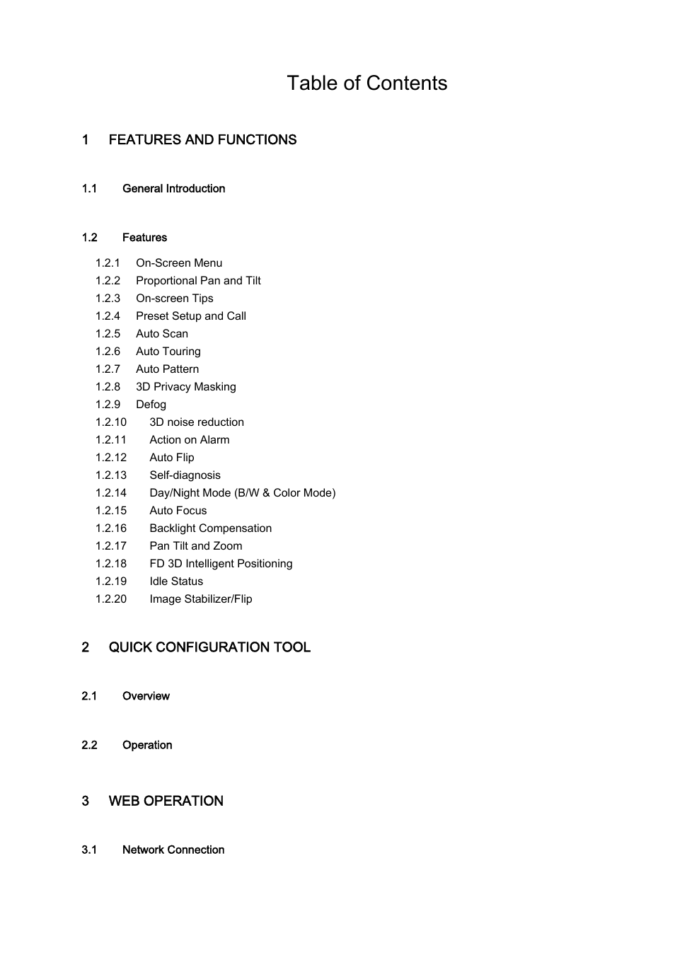 IC Realtime 1.3 Megapixel 18X PTZ Network Camera with Up-to 300 ft IR (ICIPMP1808IR) User Manual | Page 2 / 38