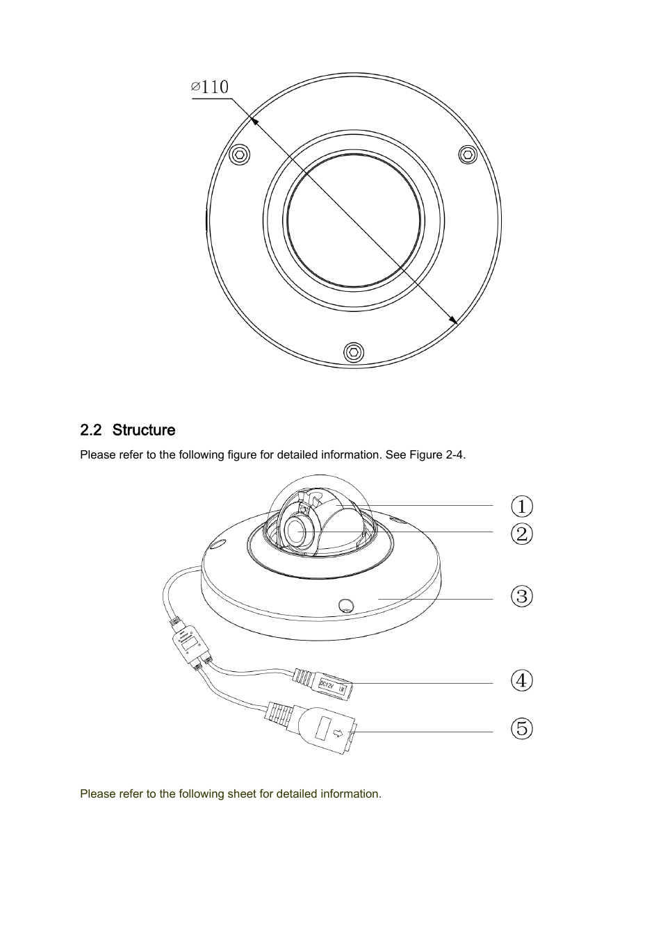 2 structure | IC Realtime 2 Megapixel Full HD Network Mini Dome Camera (ICIPD2000) User Manual | Page 15 / 27