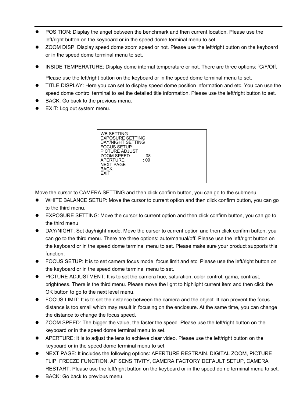 IC Realtime 2Mp Full HD 20x/30x Network PTZ Dome Camera (ICIP2001HD) User Manual | Page 21 / 39