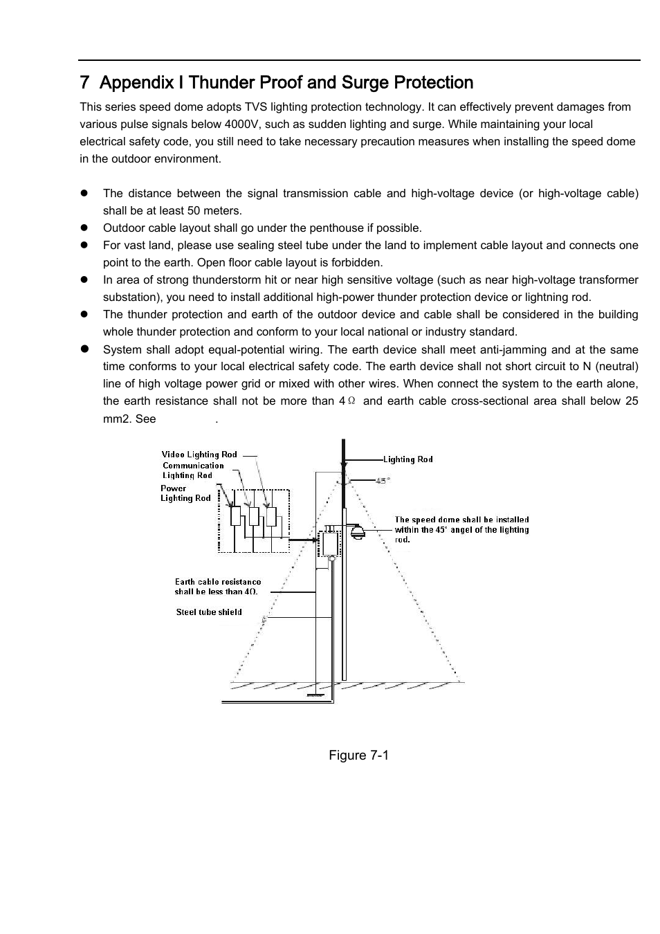 7 appendix Ⅰ thunder proof and surge protection | IC Realtime 2Mp Full HD 20x/30x Network PTZ Dome Camera (ICIP2001HD) User Manual | Page 37 / 39