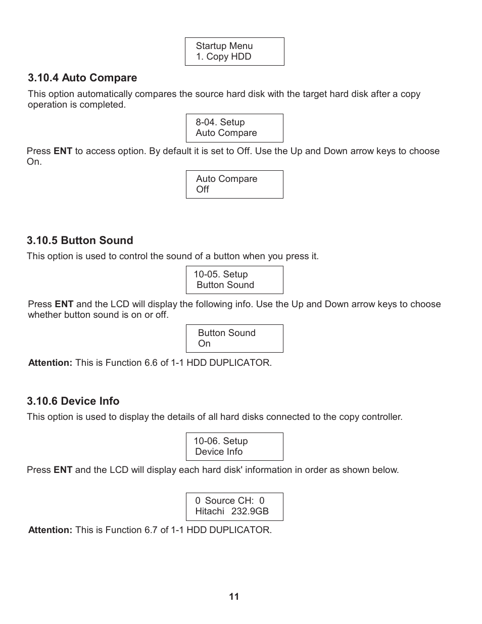 ILY CFast/HDD Duplicator User Manual | Page 12 / 22