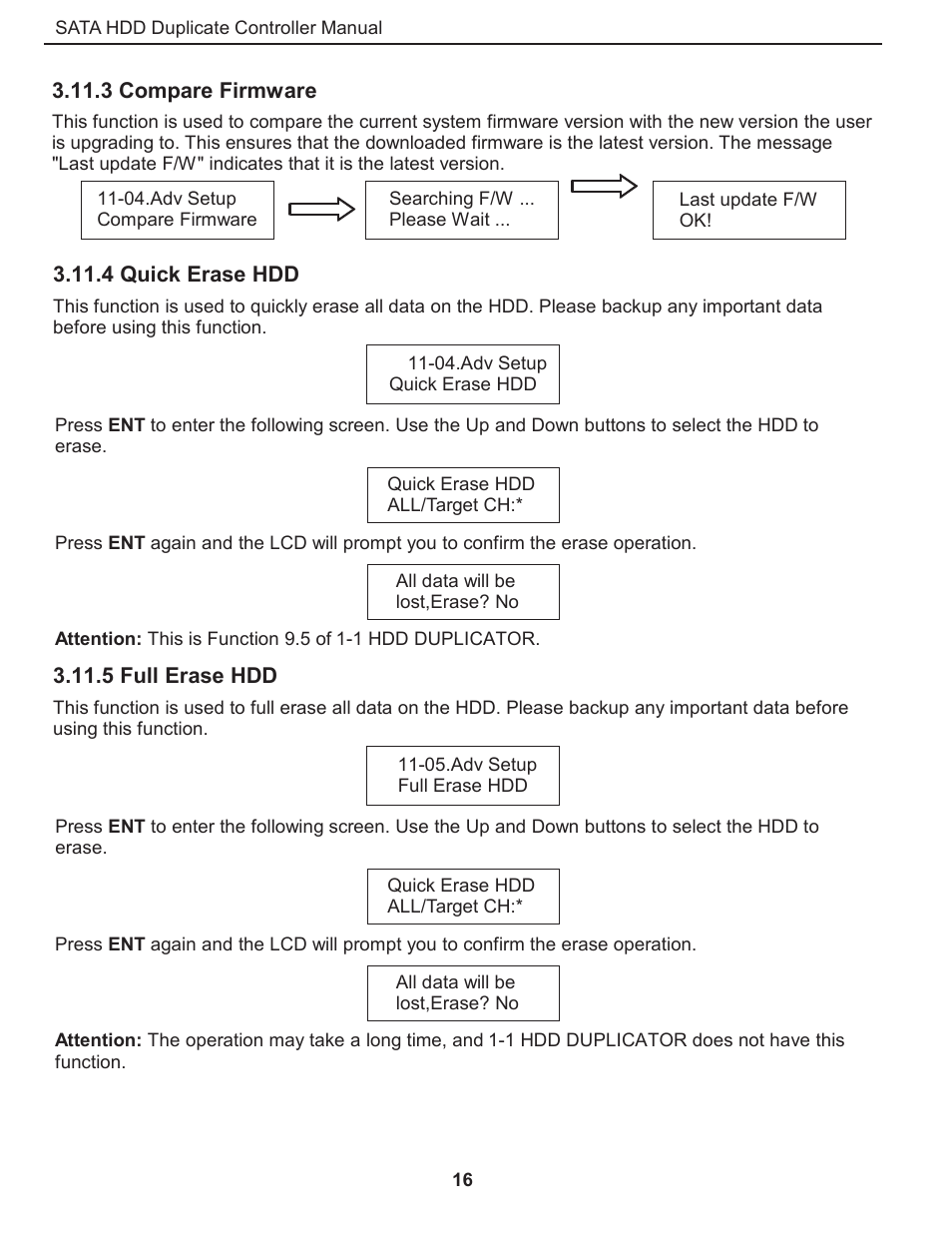 ILY CFast/HDD Duplicator User Manual | Page 17 / 22