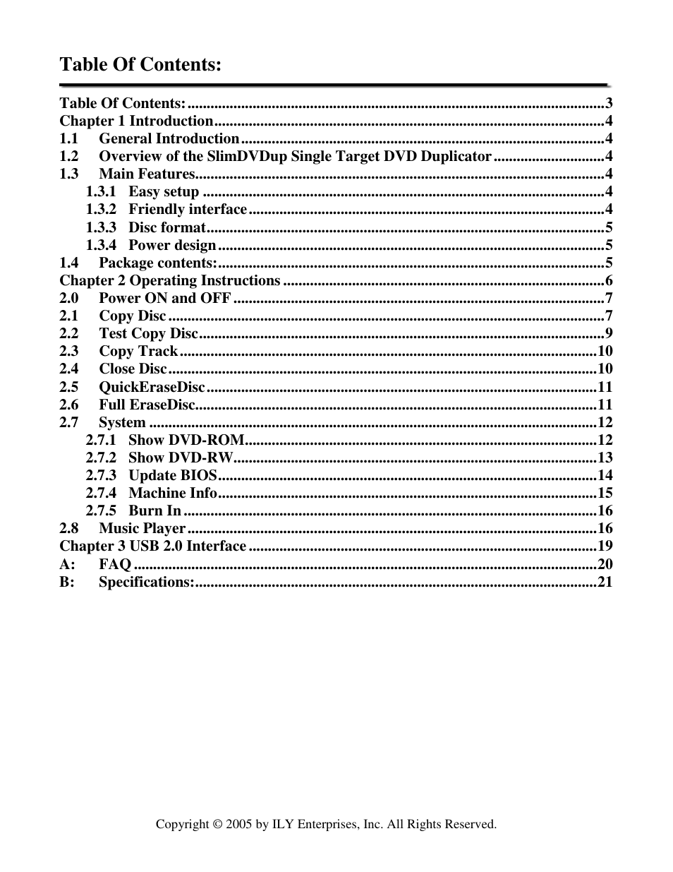 ILY SlimDVDup User Manual | Page 4 / 22