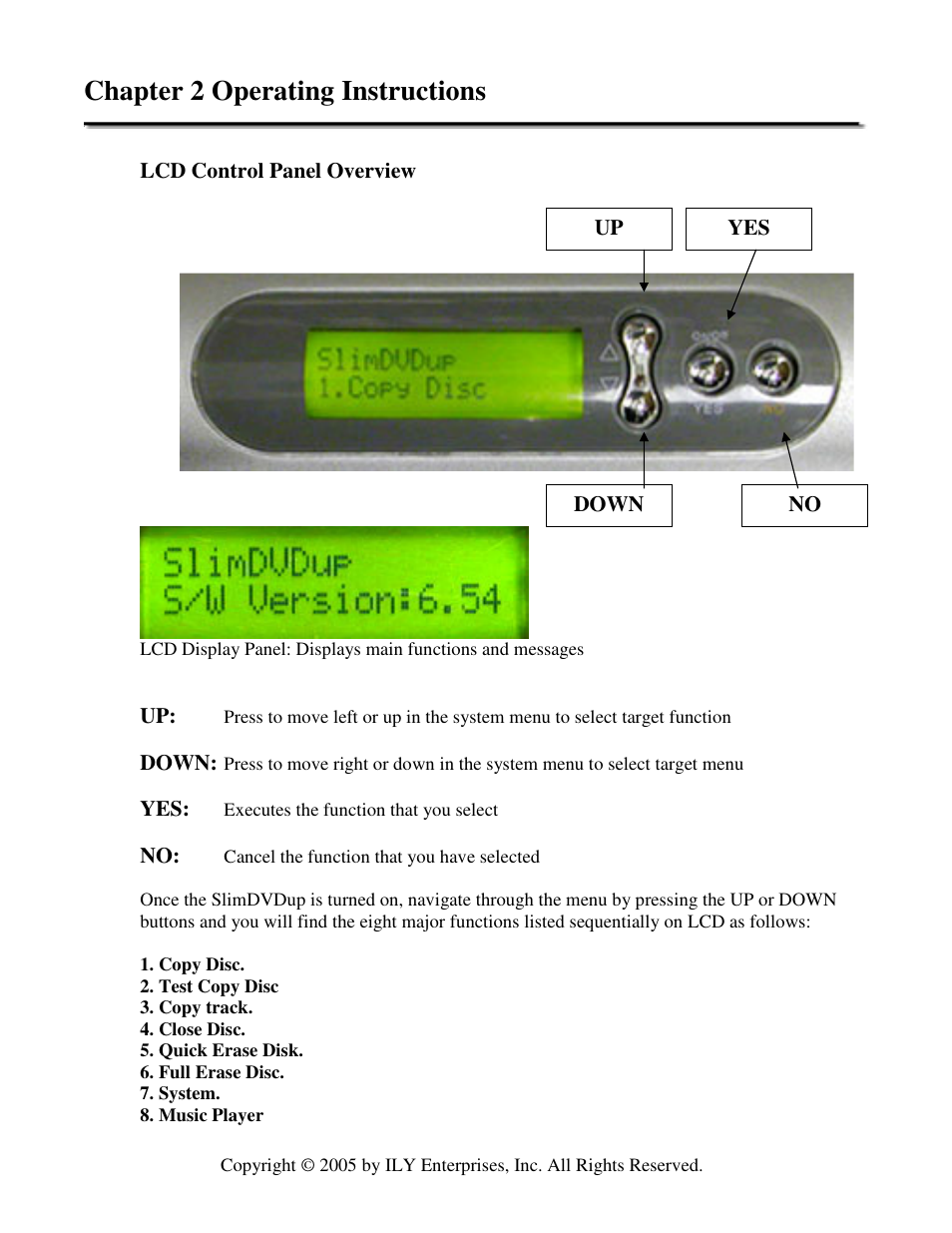 Chapter 2 operating instructions | ILY SlimDVDup User Manual | Page 7 / 22