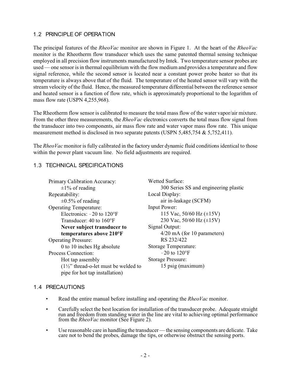 Intek RheoVac 940 User Manual | Page 4 / 28