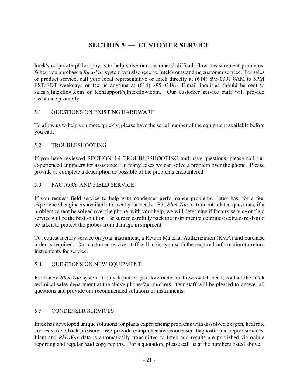 Intek RheoVac 950 User Manual | Page 23 / 34