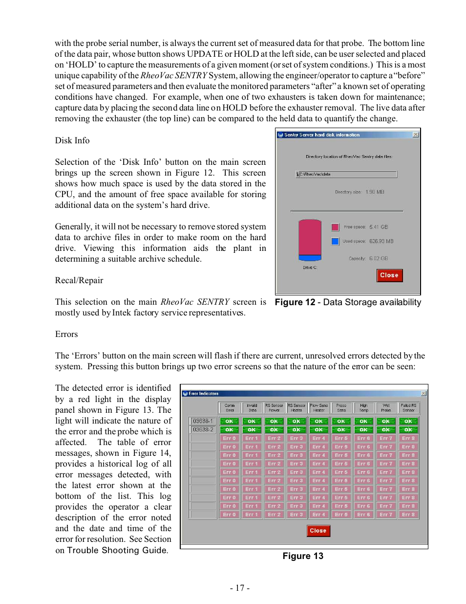 Intek RheoVac SENTRY User Manual | Page 19 / 27