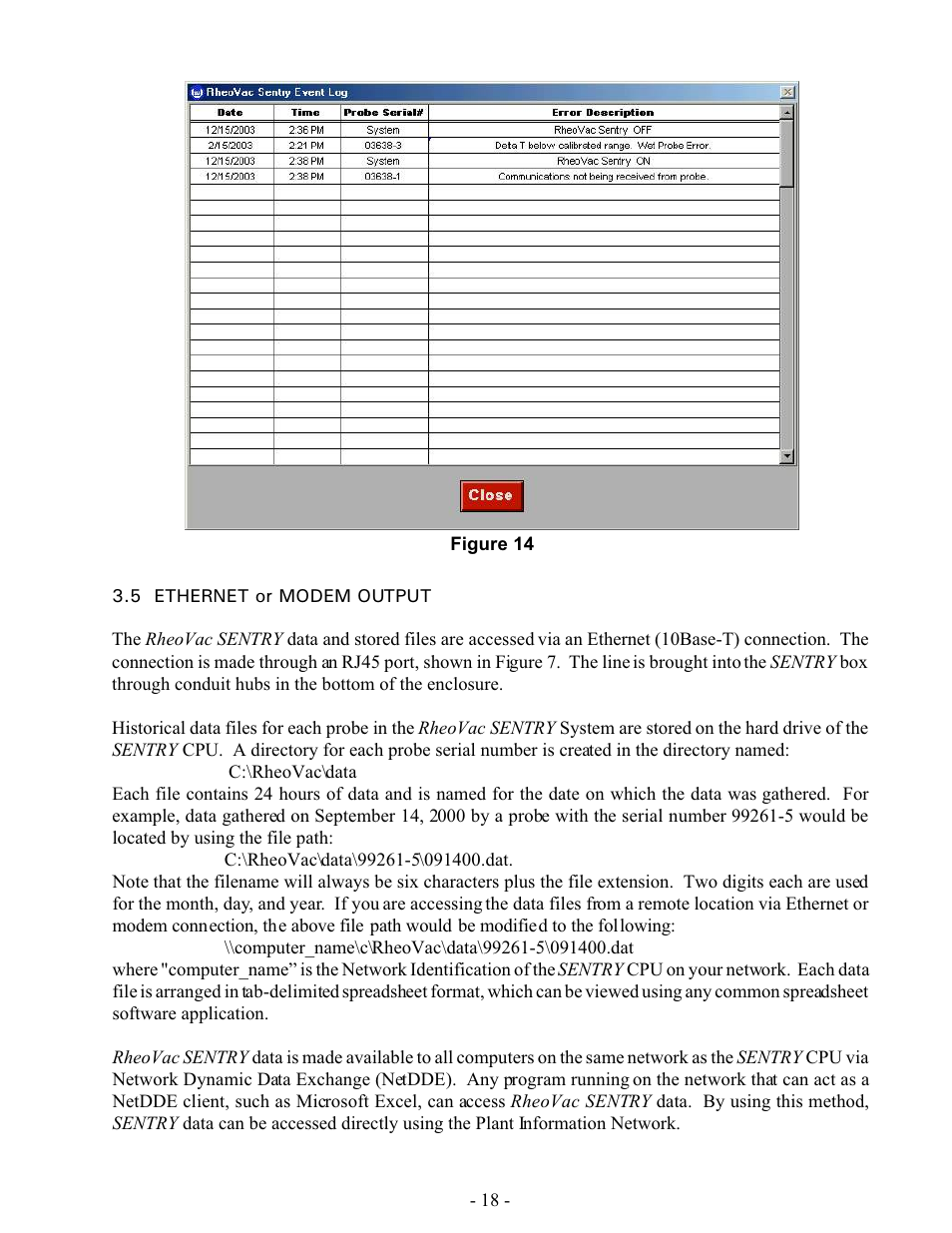 Intek RheoVac SENTRY User Manual | Page 20 / 27