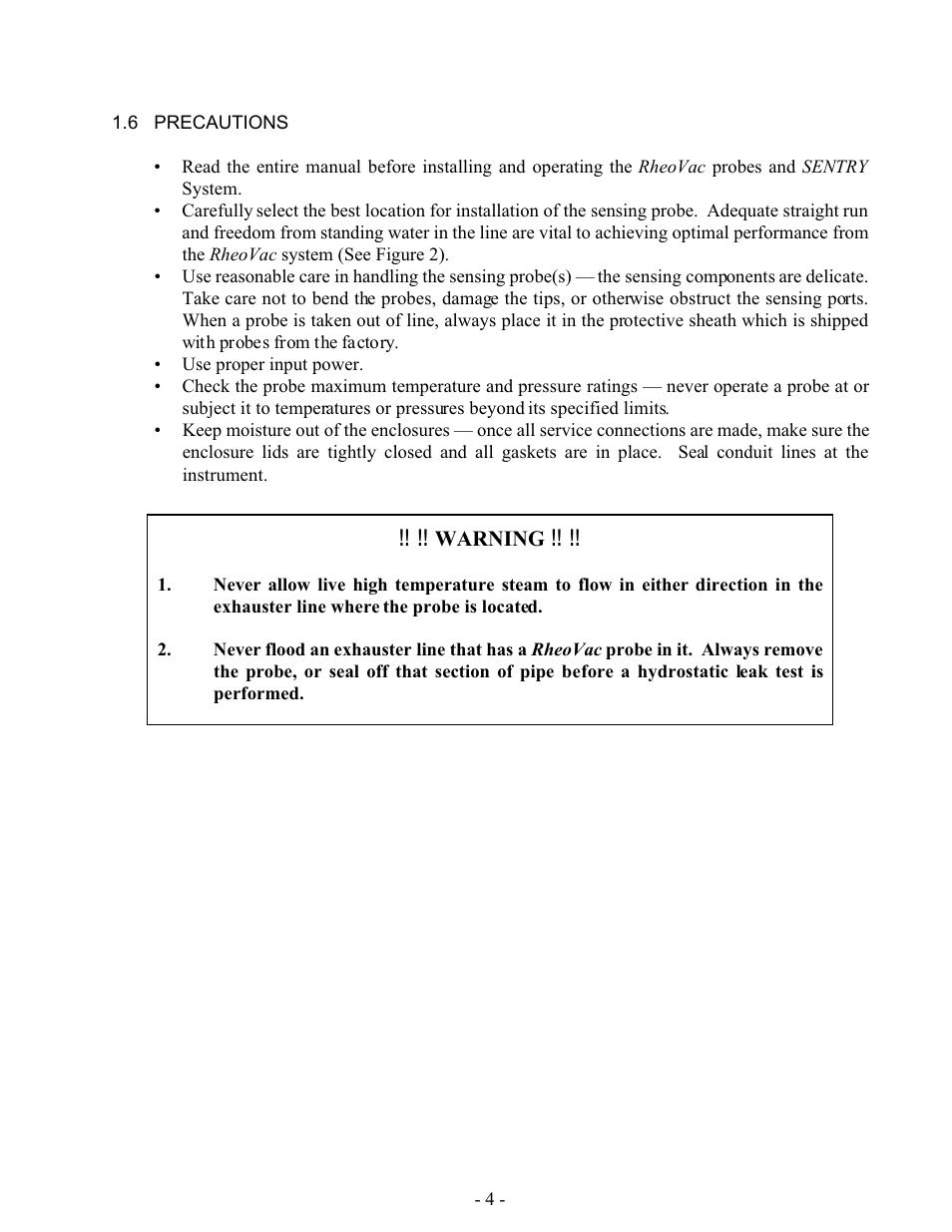 Intek RheoVac SENTRY User Manual | Page 6 / 27