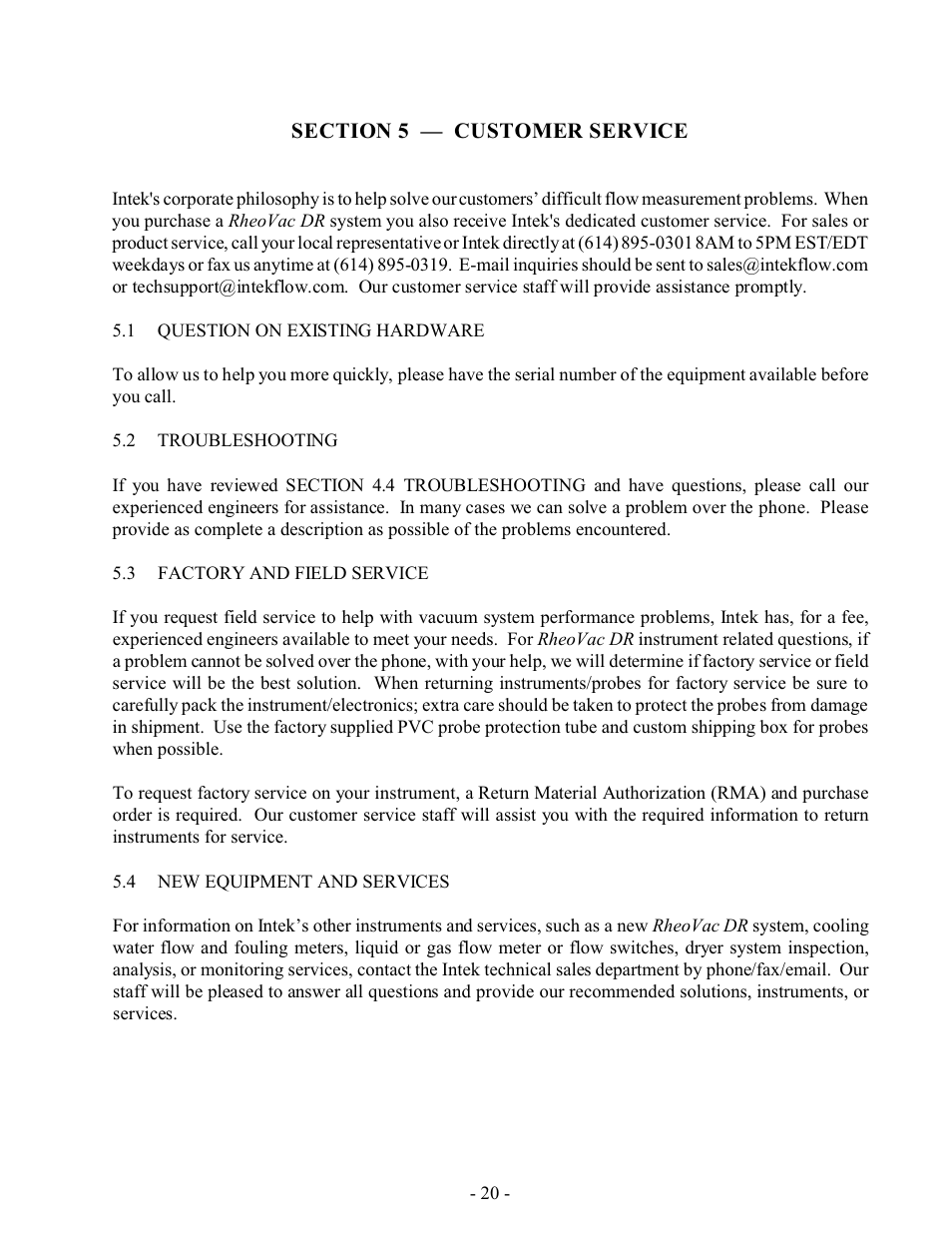 Intek RheoVac DR User Manual | Page 22 / 34