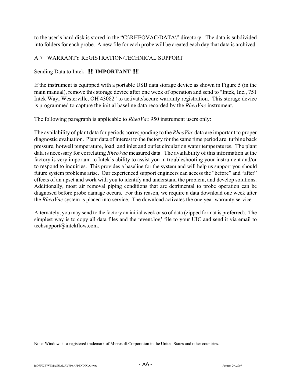 Intek RheoVac DR User Manual | Page 29 / 34