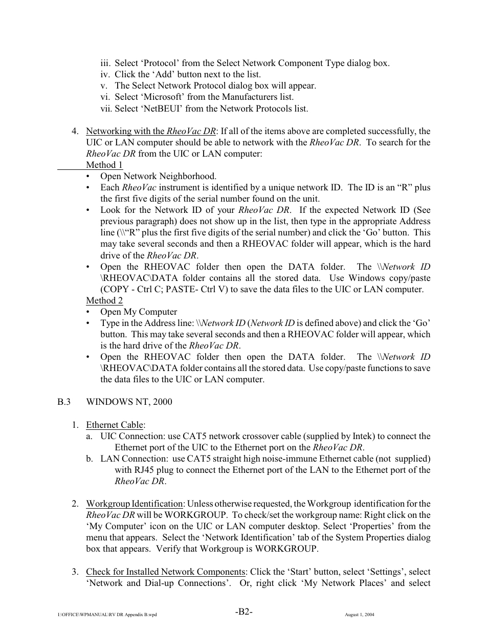 Intek RheoVac DR User Manual | Page 31 / 34