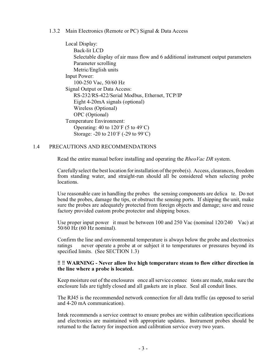 Intek RheoVac DR User Manual | Page 5 / 34