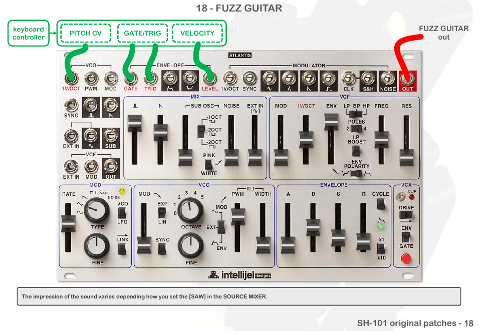 18 - fuzz guitar | Intellijel Atlantis User Manual | Page 115 / 137