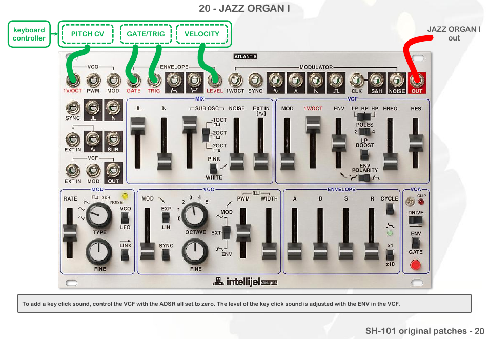 20 - jazz organ i | Intellijel Atlantis User Manual | Page 117 / 137